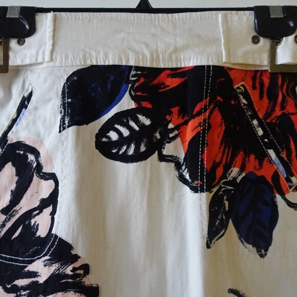 Anthropologie Maeve floral skirt cotton 2 XS - Picture 9 of 16